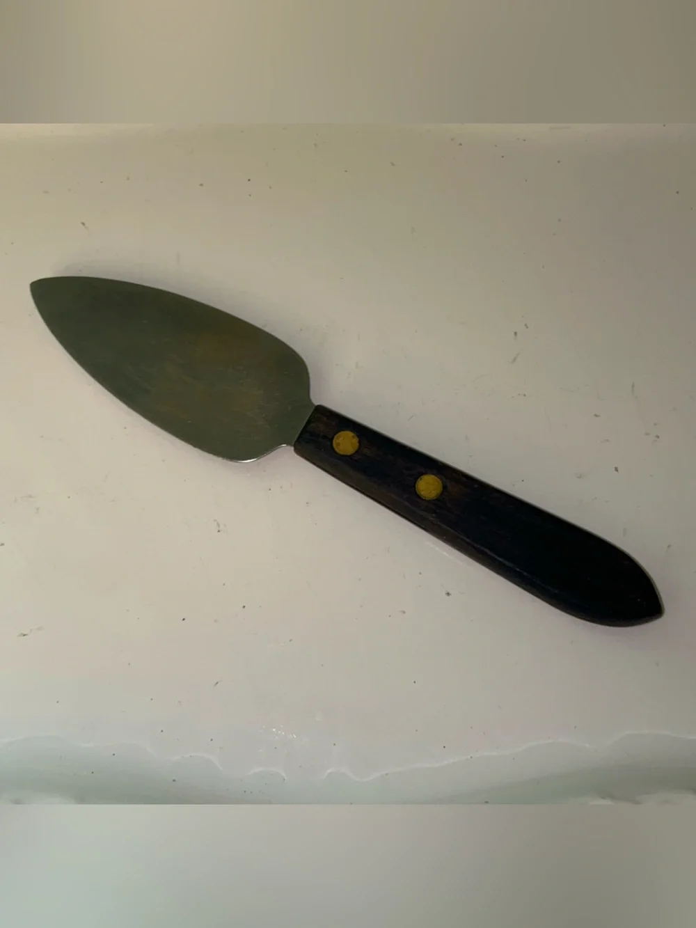 Vintage stainless steel Hickory Farms Cheese Knife or Spreader